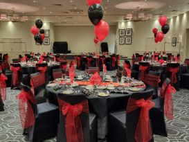 balloons and chair covers staverton park5