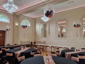 bubbles rosegold black balloons2