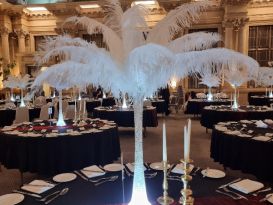 ostrich feather centrepieces harbourhotel bristol6